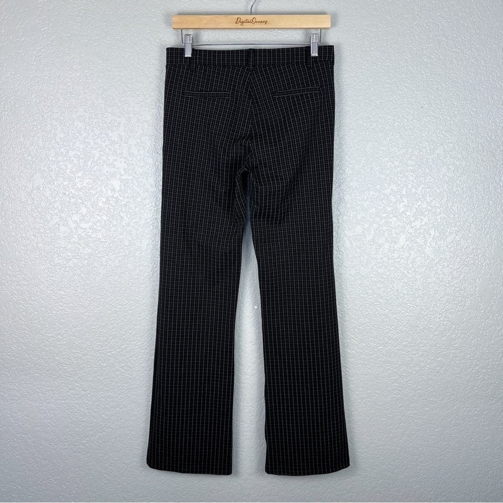 Betabrand Windowpane Print Classic Dress Pant Yoga Pant M Black, Brown, Silver - Picture 5 of 9